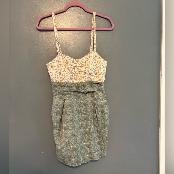 Aritzia Wilfred Mixed Print Adjustable Mini Dress - Picture 1 of 10